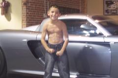 My son Santana showing his 6 pack