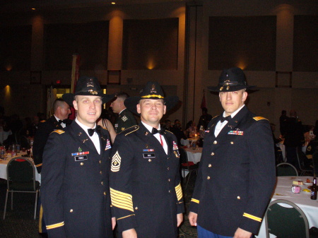 New Co, XO, and me at the 4th Brigade, 4ID Ball