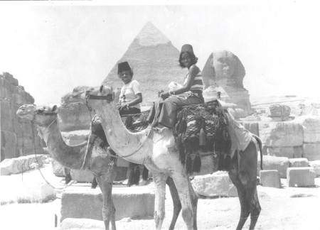 My mother and I in Egypt over Easter Break-1974