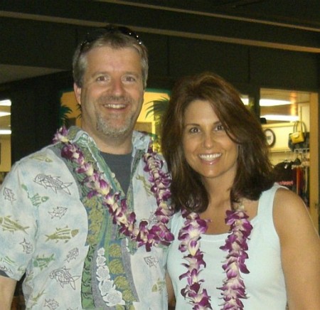 Arrival for big vacation trip to Maui with my fiancee Teri Panzitta
