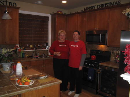 Mike and me in our newly built home, December 2006