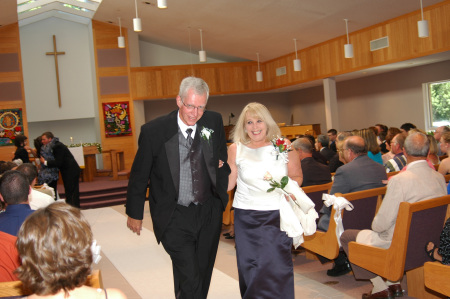 Cris and Peggy at his daughter's wedding