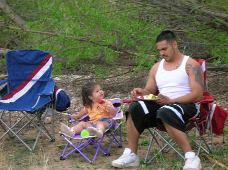 My Nephew Eddie Encinas and his little girl Lilly