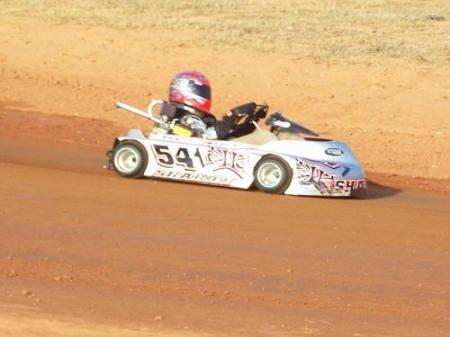 MY OLDEST SON TREY RACING