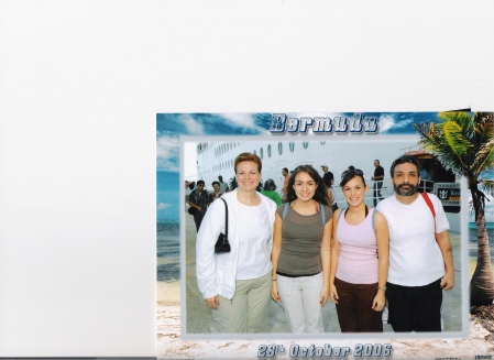 The family in Bermuda