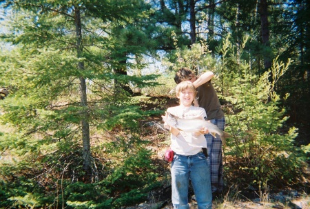 Pete and John on Knife Lake