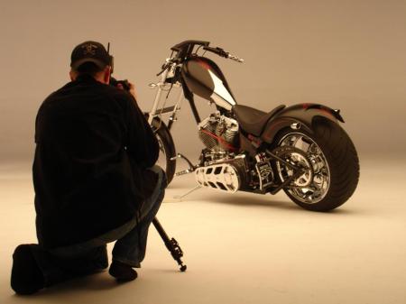 Photo shoot for Hot Bike Magazine