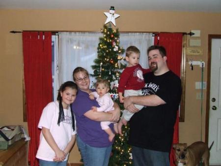 My son's family at x-mas, 2007