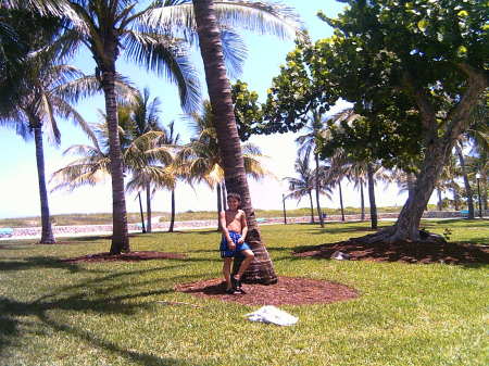 Hunter at  South Beach, Florida