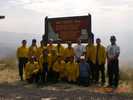 Koyuk firefighters in Utah/Idaho 7/07