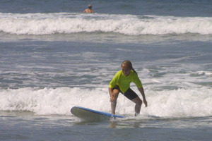 my youngest daughter loves to surf