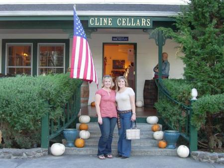 My roomate Sarah and I at Cline Vineyards