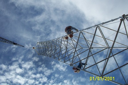 Finishing a 150 foot tower