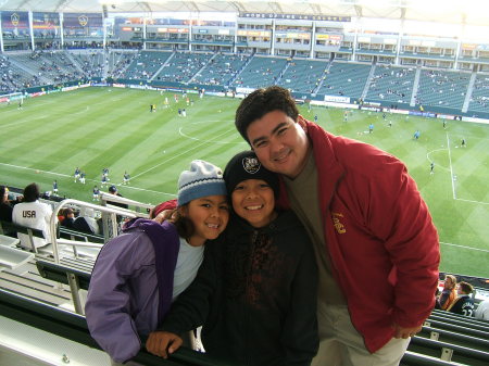 At the LA Galaxy game