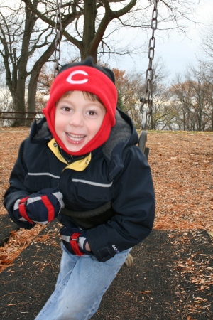 James at the playground