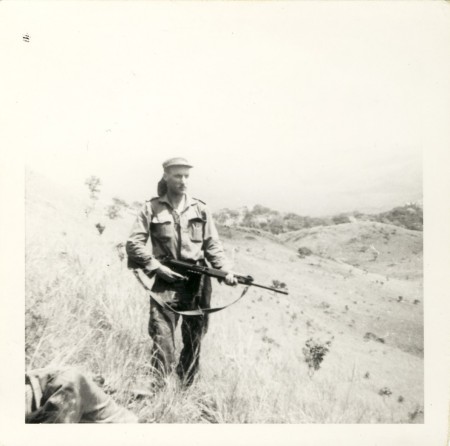 Fred on Combat Patrol, Rhodesia, 1972