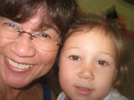 Granddaughter Amaya and me