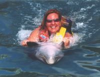 my swim with a dolphin!!