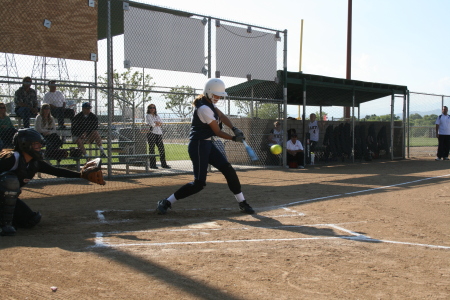 Tiffany at bat