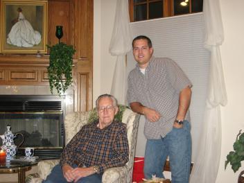 This is my grandson, Matthew & his grandpa.