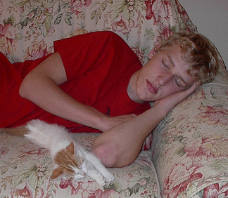 Daniel and Willie the Cat