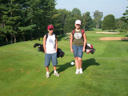 Alaina and James Golfing