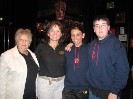 Jan (my mom), me (Cindy), Natalie (daughter), Daniel (son)