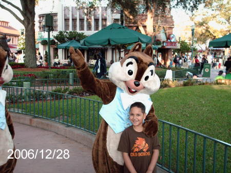 my baby at Disney world 8 years old