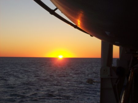 Sunrise underway