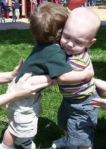 Baby Boy's hugging