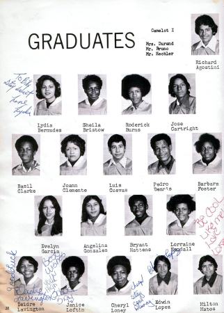 1976 Graduates Camelot I  A - M