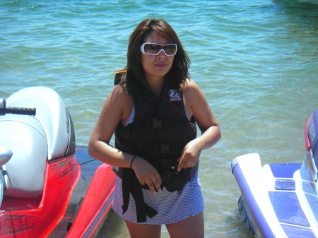 enjoying my jet ski