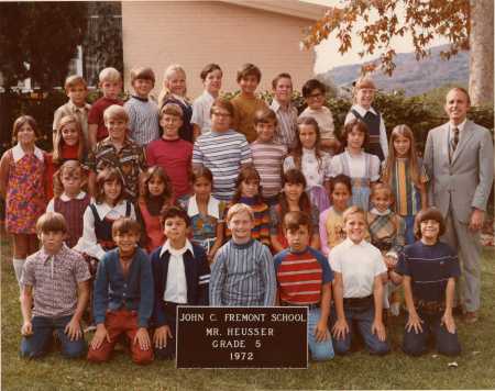 Grade 5 - 1972 - Mr Heusser