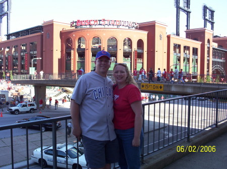 Cubs Cards Game at Busch Stadium