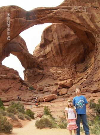 Double Arch in Arches National Park