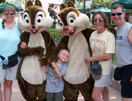 The family at Disney