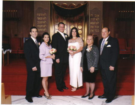 Our wedding picture with my parents, brother and sister in law 6/19/2005