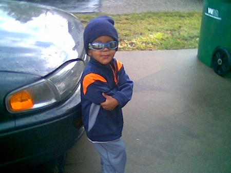 My son, Xavier, being cool