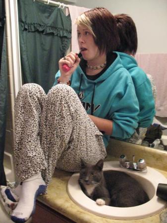 Child and Cat.   =]