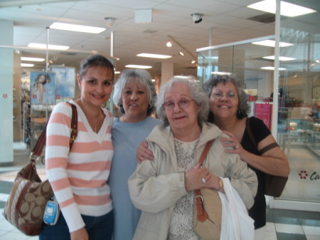 My mom ,cousin,grandmother and crazy aunt