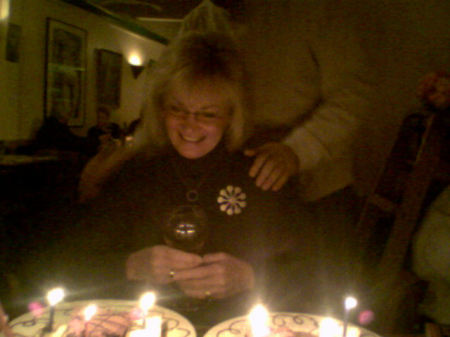 Mom at her birthday party in Seattle