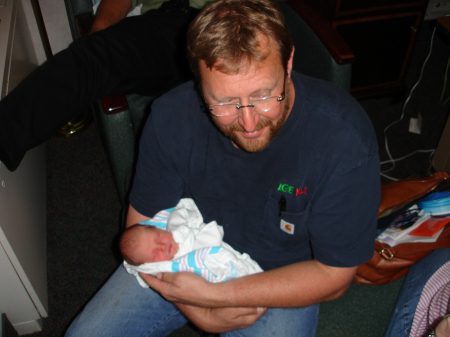 my sweet husband and our new grandbaby