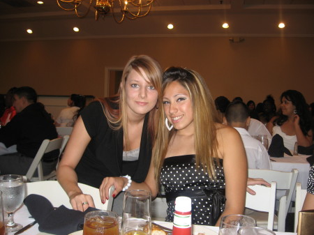 Cecily and Shelbie at an award Banquet