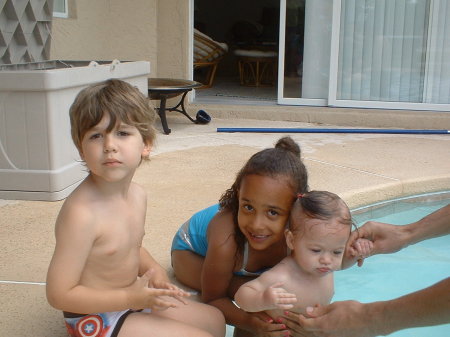 My 3 Grandchildren 5/2010 at our FL home