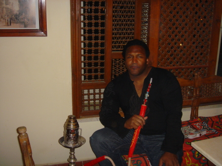 Smoking a Shesha in Egypt