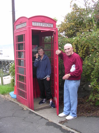 Sheila and Uncle Gardner in Scotland