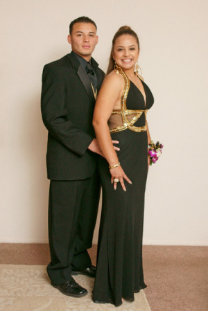 Michelle Castro Cortez witrh Chris Luna Prom 2010