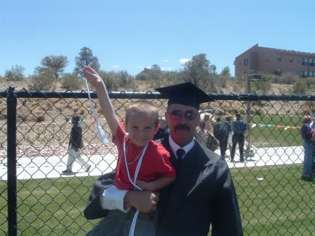 Grandpa with grandson and future wingman Kade