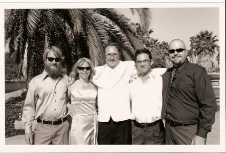 bandmates at John's wedding