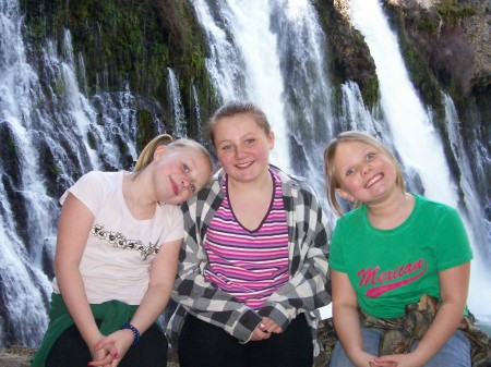 My girls at Burney Falls